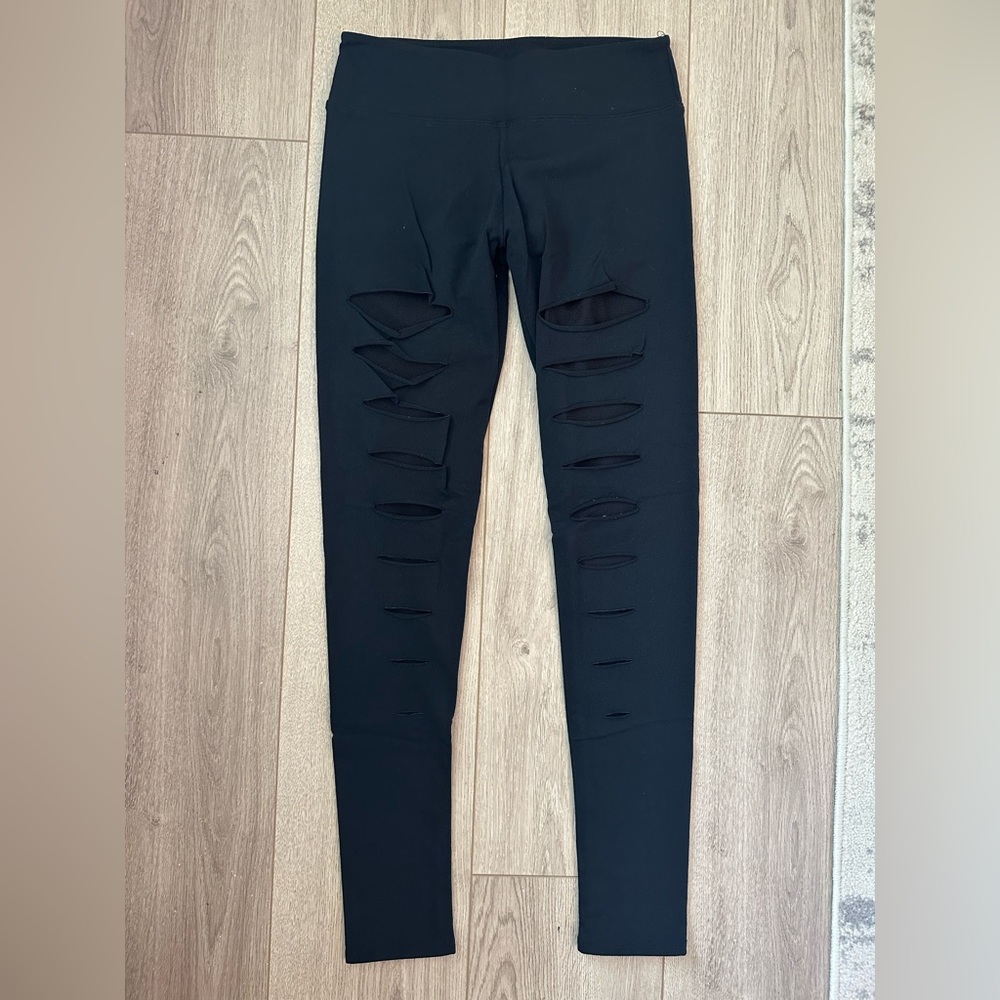 SOLOW Black Mesh Leggings